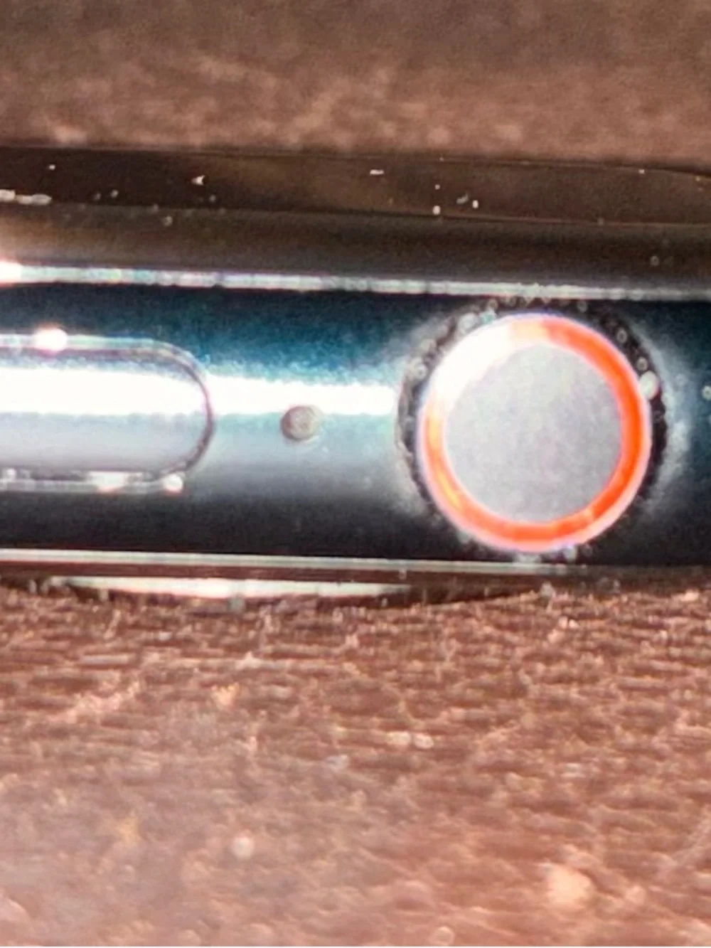 Apple Watch - Black Case with Blue Sport Band